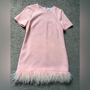 LIKELY Marullo Feather Trim Shift Dress size 4